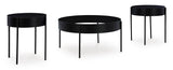 Hom Black Occasional Table Set