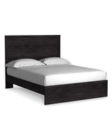 Belachime Black Panel Queen Bed