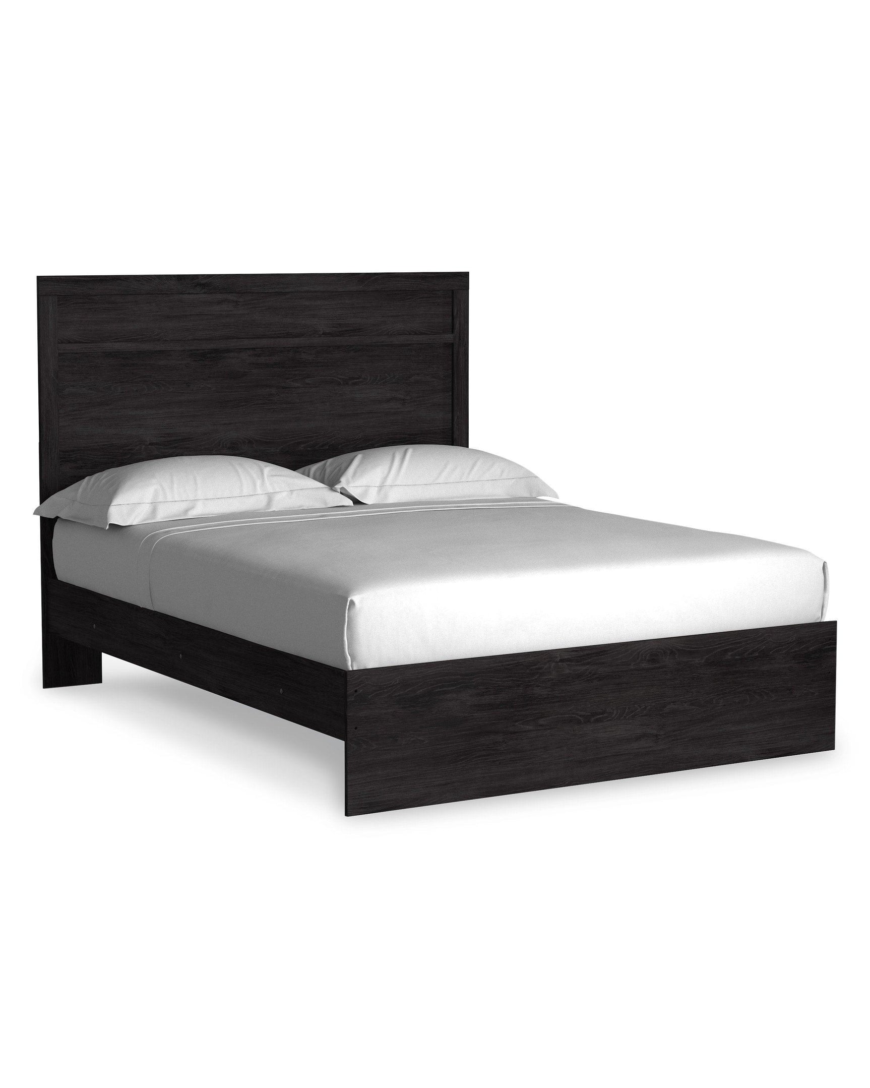 Belachime Black Panel Queen Bed