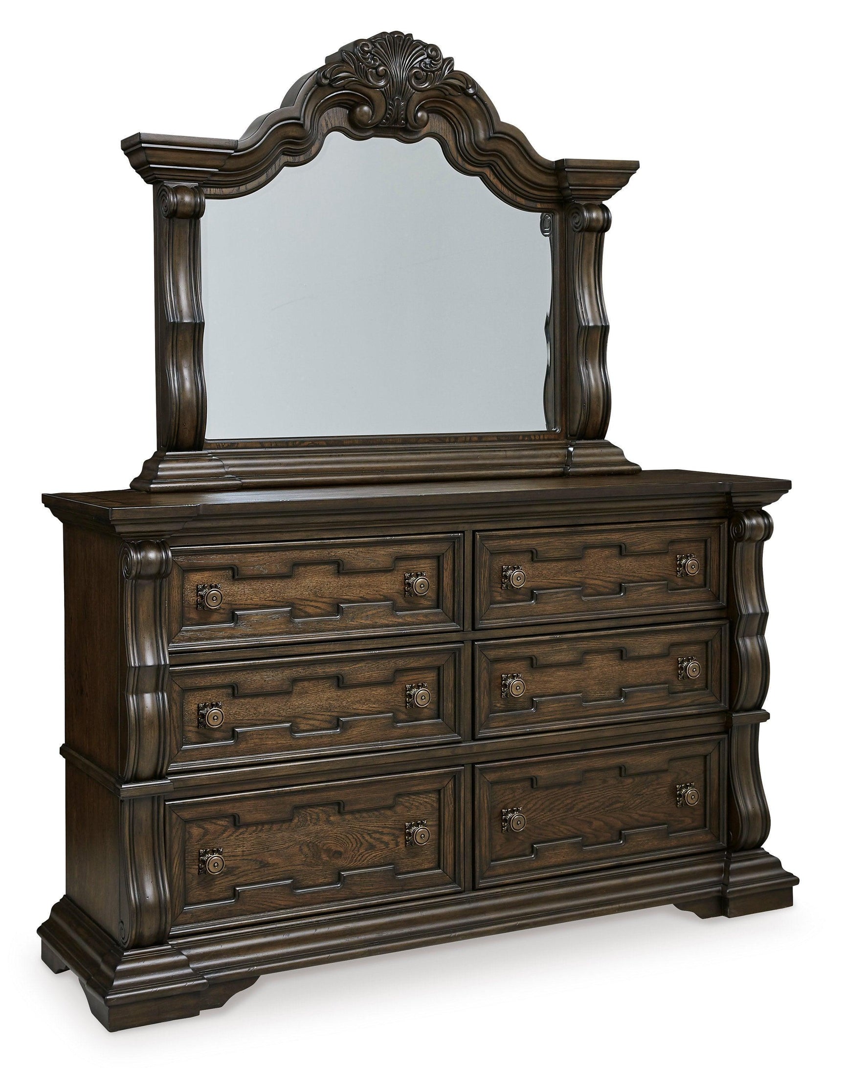 Maylee Dark Brown Upholstered Panel Bedroom Set