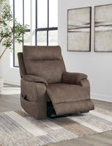 Kiha Espresso Power Lift Recliner w Heat Massage