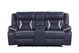 Luka Blue Oversized 3-Piece Reclining Set