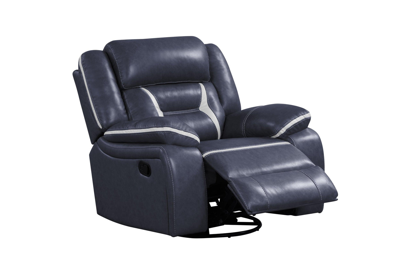 Luka Blue Oversized 3-Piece Reclining Set
