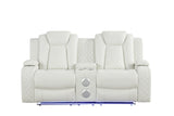 Luz White 3-Piece Reclining Set