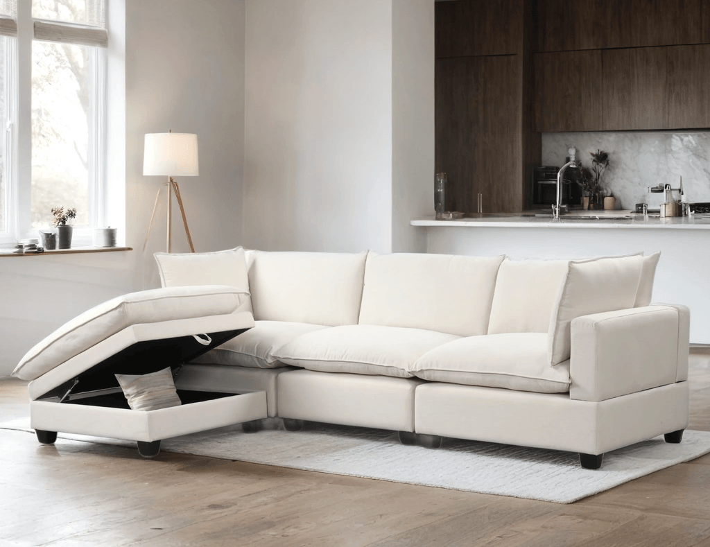 Cloud Sand Linen Modular Sectional