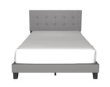 Nini Gray Upholstered Platform Queen Bed