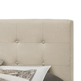Nini Fog Upholstered Platform Twin Bed