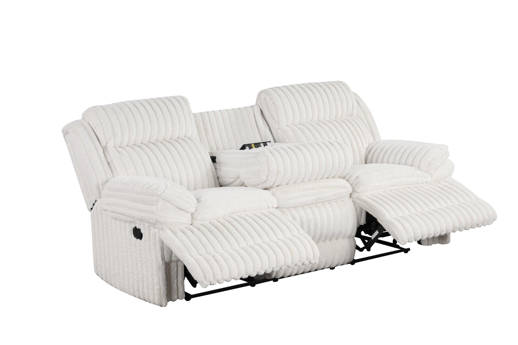 Heaven White 3-Piece Reclining Set