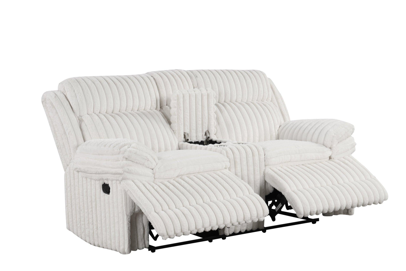 Heaven White 3-Piece Reclining Set