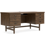 Austanny Warm Brown Office Desk