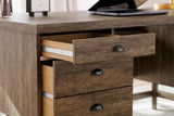 Austanny Warm Brown Office Desk