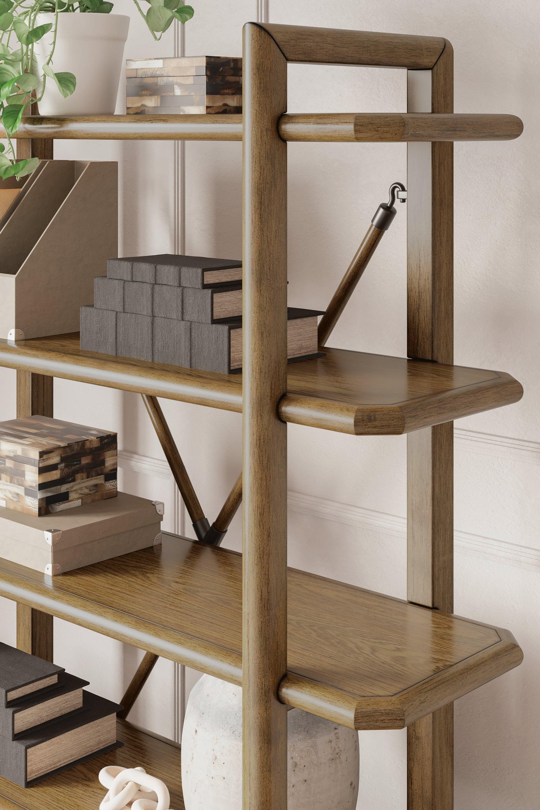 Roanhowe Brown Bookcase