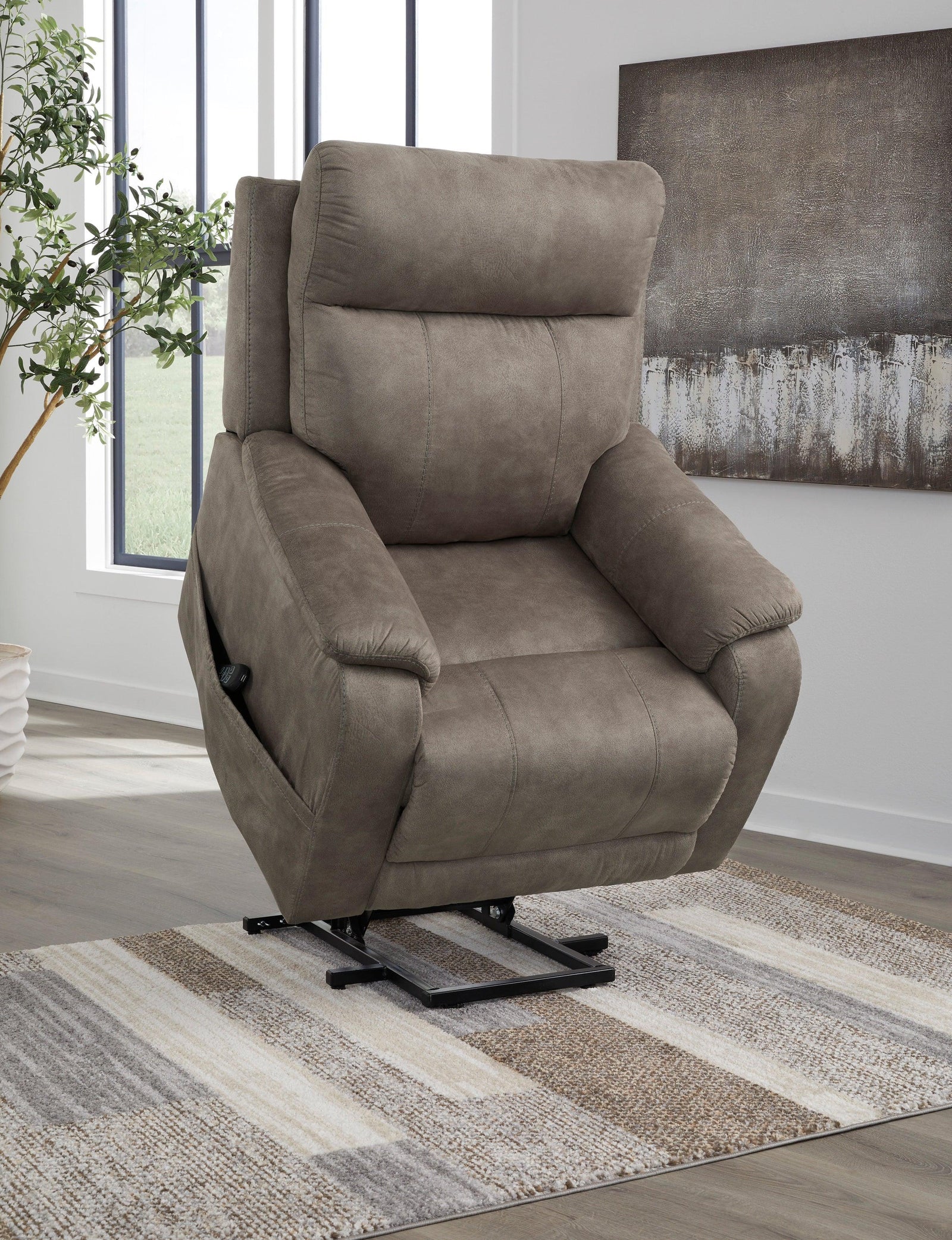Kiha Fossil Power Lift Recliner w Heat Massage