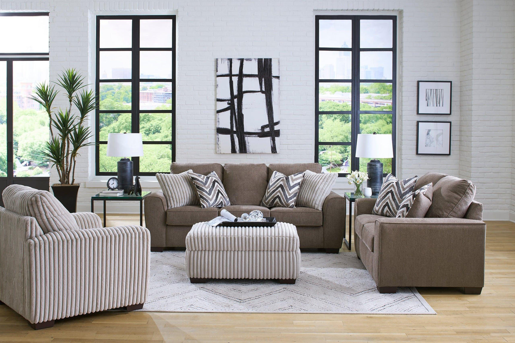 Wanfi Java Sofa & Loveseat Set