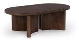 Korestone Dark Brown Occasional Table Set