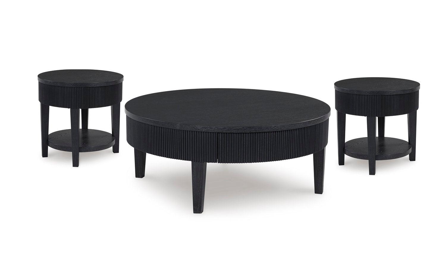 Marstream Black Occasional Table Set