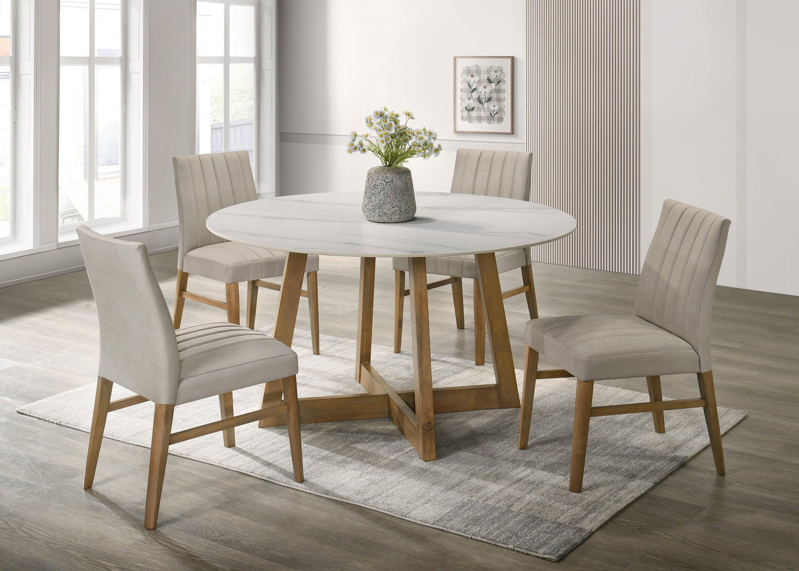Enzo Light Oak Dining Room Set