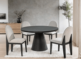 Dira Black Gray Dining Room Set
