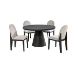 Dira Black Gray Dining Room Set
