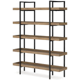 Montia Light Brown Bookcase