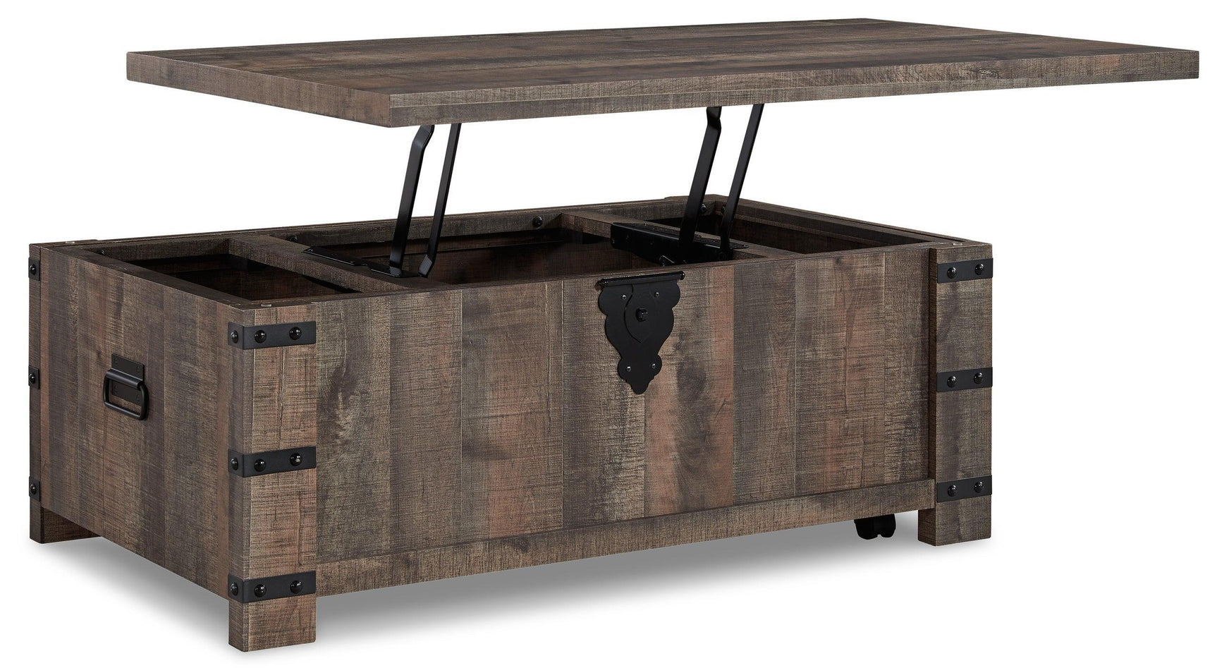 Hollum Rustic Brown Lift Top Cocktail Table