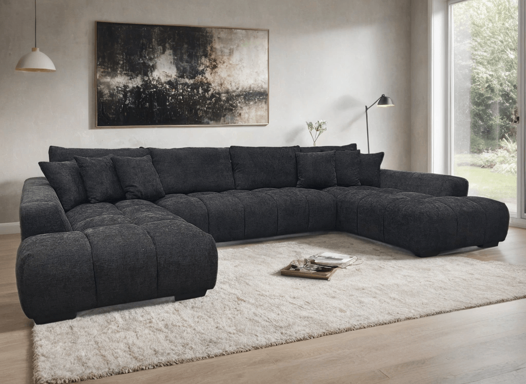 Brooklyn Black Sectional
