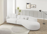 Mia Beige Boucle Sectional