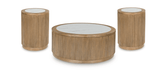 Tilda Brown 3-Piece Occasional Table Set