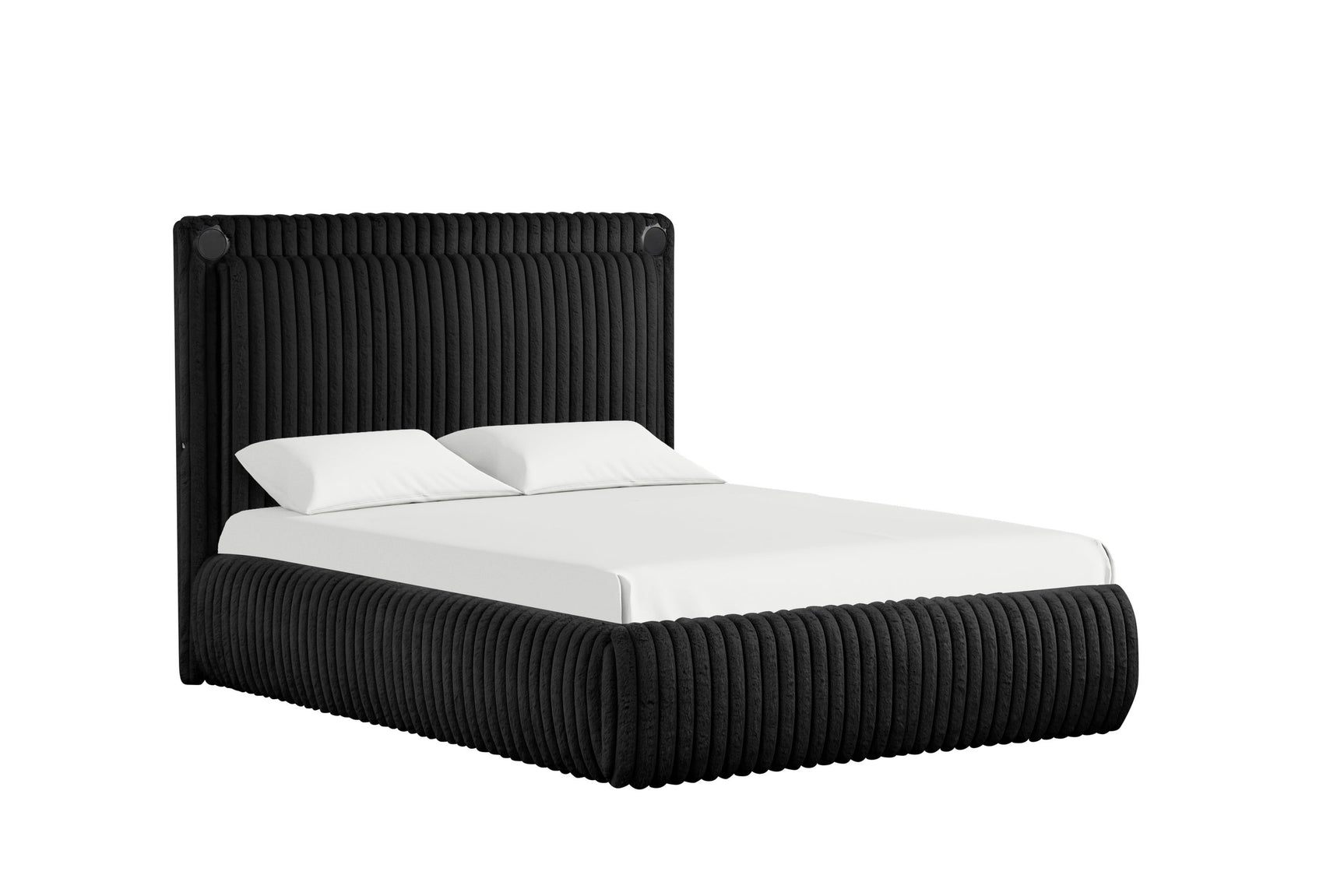 Diana Black Platform King Bed