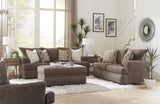 Selina Mocha Sofa and Loveseat Set