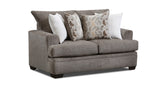 Selina Mocha Sofa and Loveseat Set