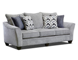Selina Gray Oversize Sofa and Loveseat Set