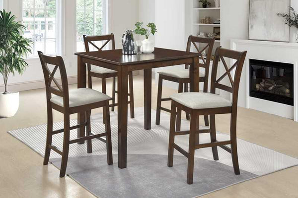 Tahoe Beige 5-Piece Counter Height Set