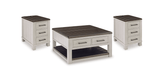 Taurus Beige 3-Piece Occasional Table Set