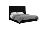 Harry Black Upholstered King Bed