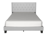 Hikaru Gray Upholstered Tufted Platform Queen Bed