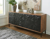 A4000649 Black Accent Cabinet 70"L
