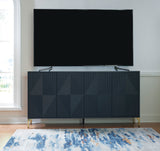 A4000677 Dark Blue Accent Cabinet 72"L