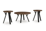 Timur Brown Occasional Table Set