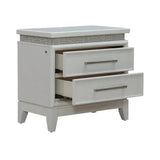 Seveny Silver LED Nightstand