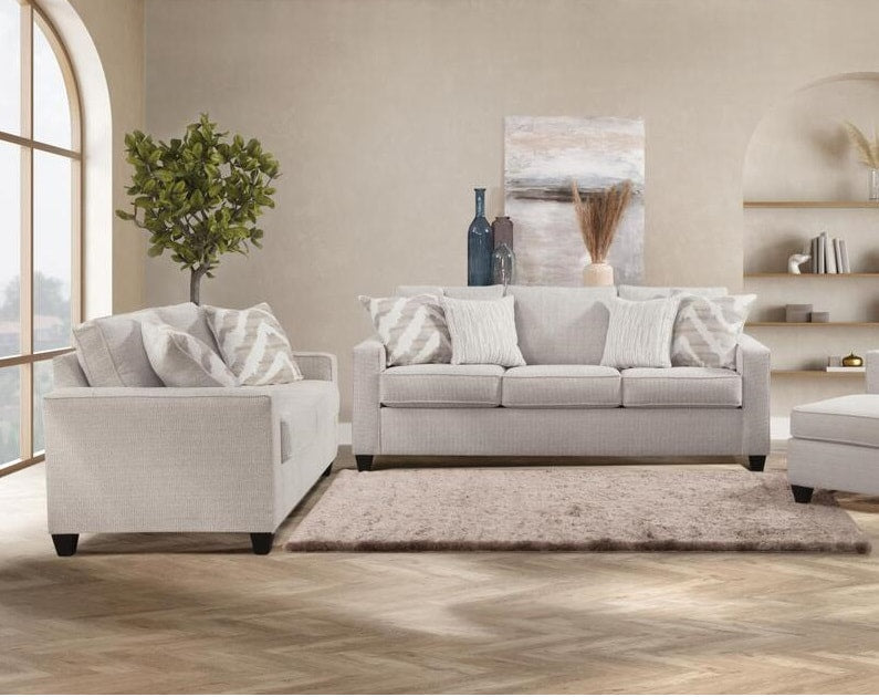 Behold Carmine Pebble Sofa & Loveseat Set
