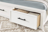 Ashbryn White Storage Platform Bedroom Set
