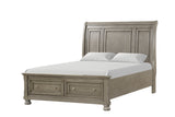 Magnolia Light Gray Storage Sleigh Bedroom Set