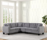 Logan Gray Fabric Reversible Sectional