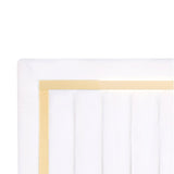 Henry White Upholstered Panel Full Bed