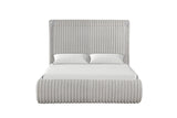 Diana Gray Platform Queen Bed