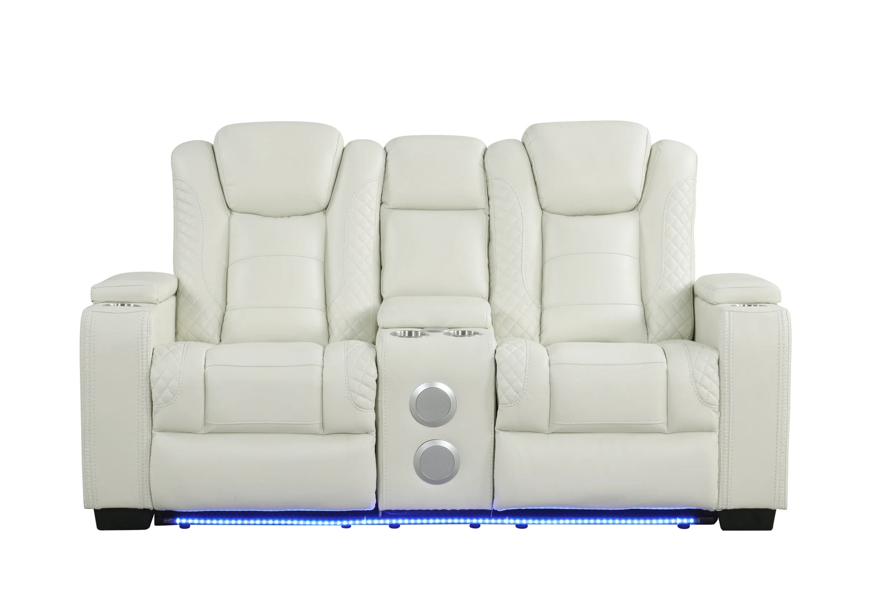 Stefano White 3-Piece Reclining Set
