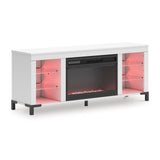 W2722-168 TV Stand w/ Fireplace 59"L LED Lights