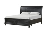 Magnolia Black Storage Sleigh Bedroom Set