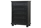 Magnolia Black Storage Sleigh Bedroom Set
